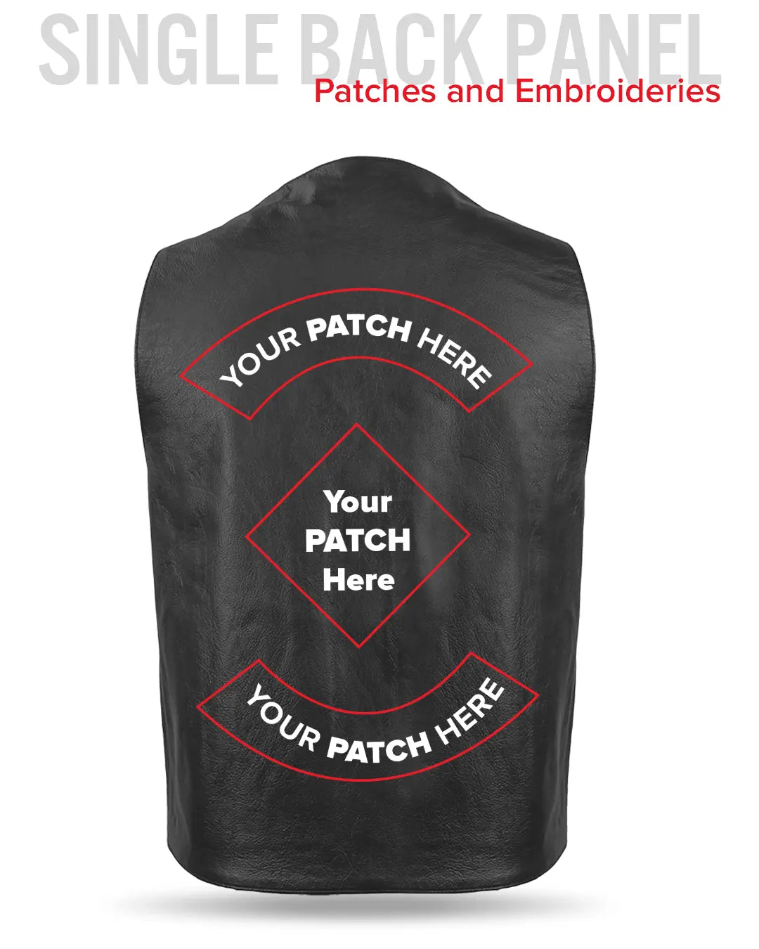 Gun Runner Men's Motorcycle Western Style Leather Vest Men's Leather Vest Vests