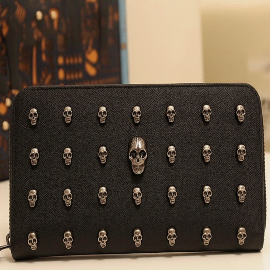 Vintage Skull Wallet - פרט מוצר