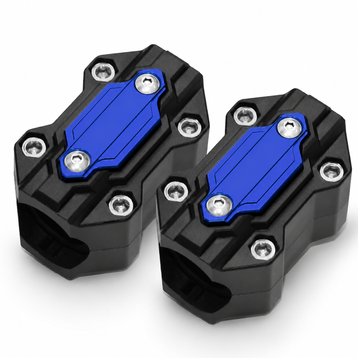 Motorcycle Accessories Engine Guard Bumper Protection Decorative Block For Suzuki, Black/Blue