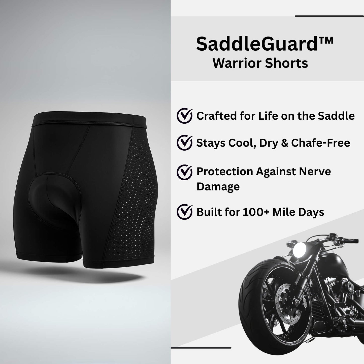 SaddleGuard™ — The Last Mile Shorts