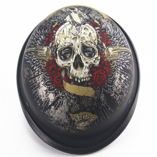 D.O.T Certified German Style Beanie Half Helmet