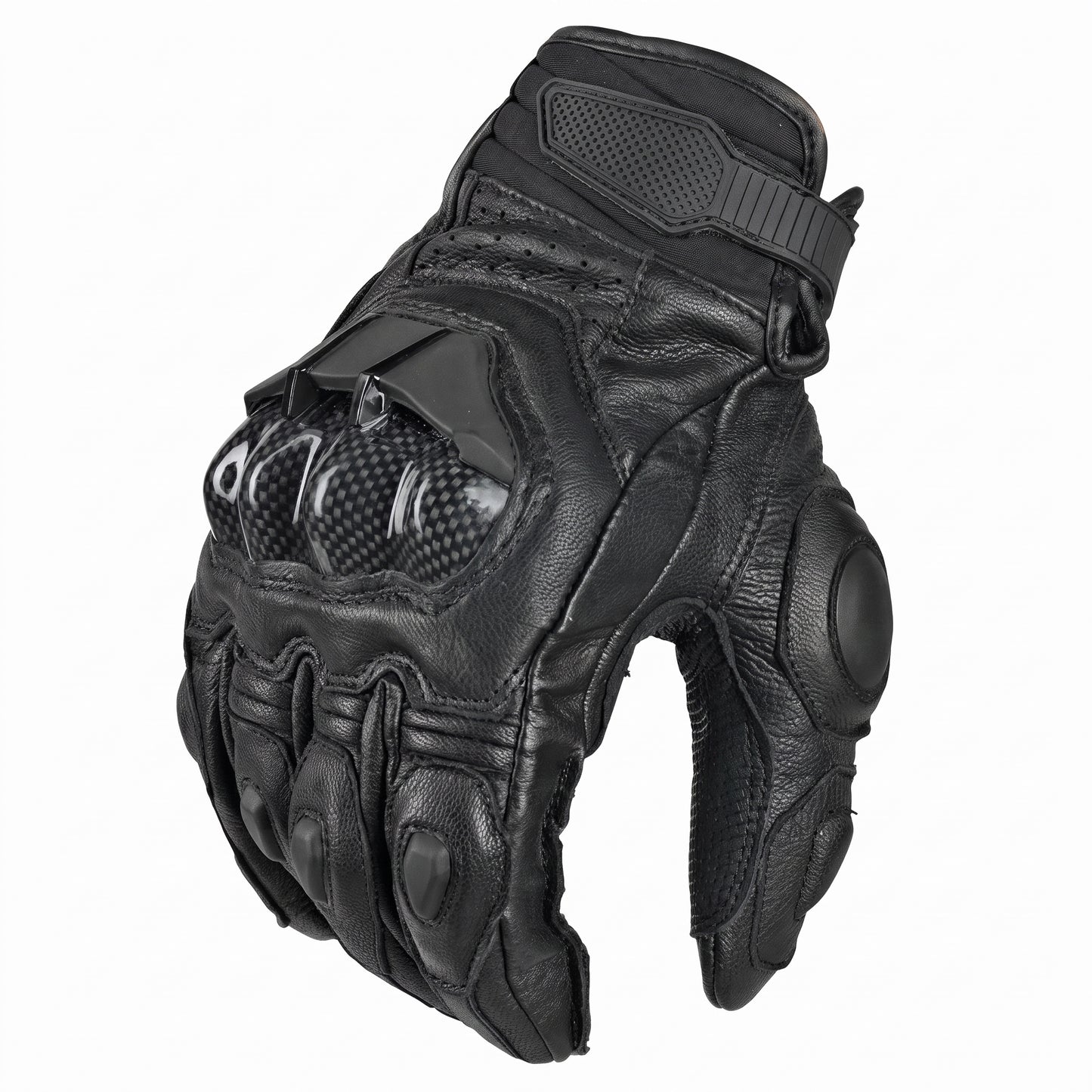 Motorcycle Gloves - Mens Women 4 Season Driving Supertech Black White