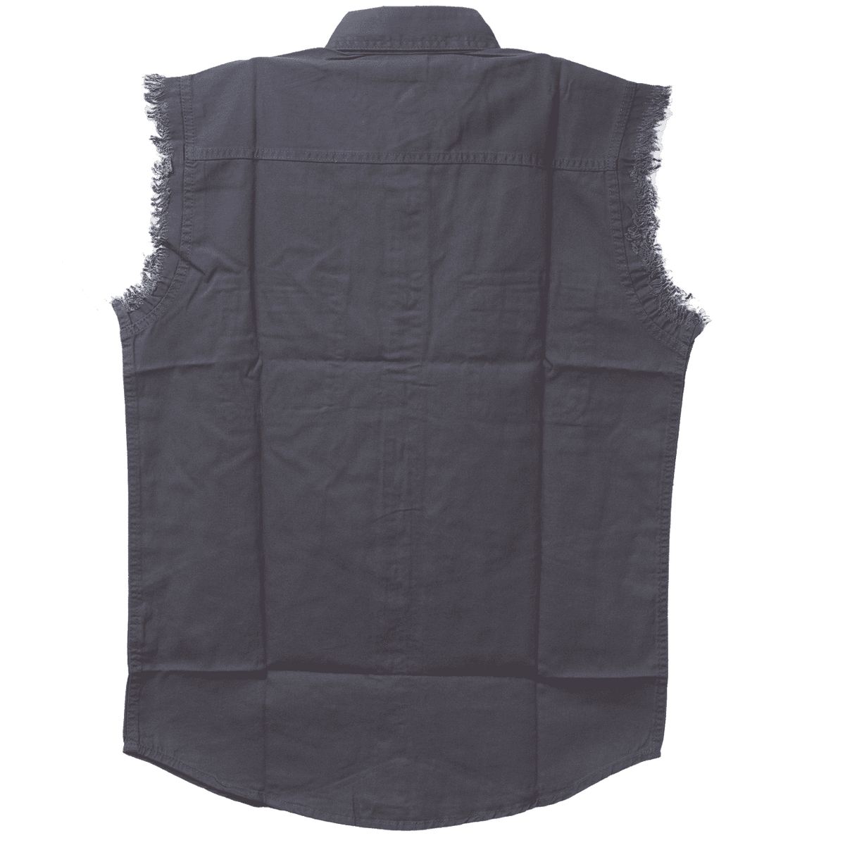Vance Textiles - Men's Biker Motorcycle Charcoal Cut Off Sleeveless Shirt