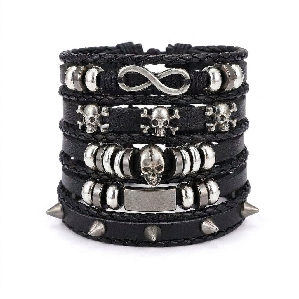 Stainless Steel Biker Ring - Stainless Steel Polishing Crow Skull Comp