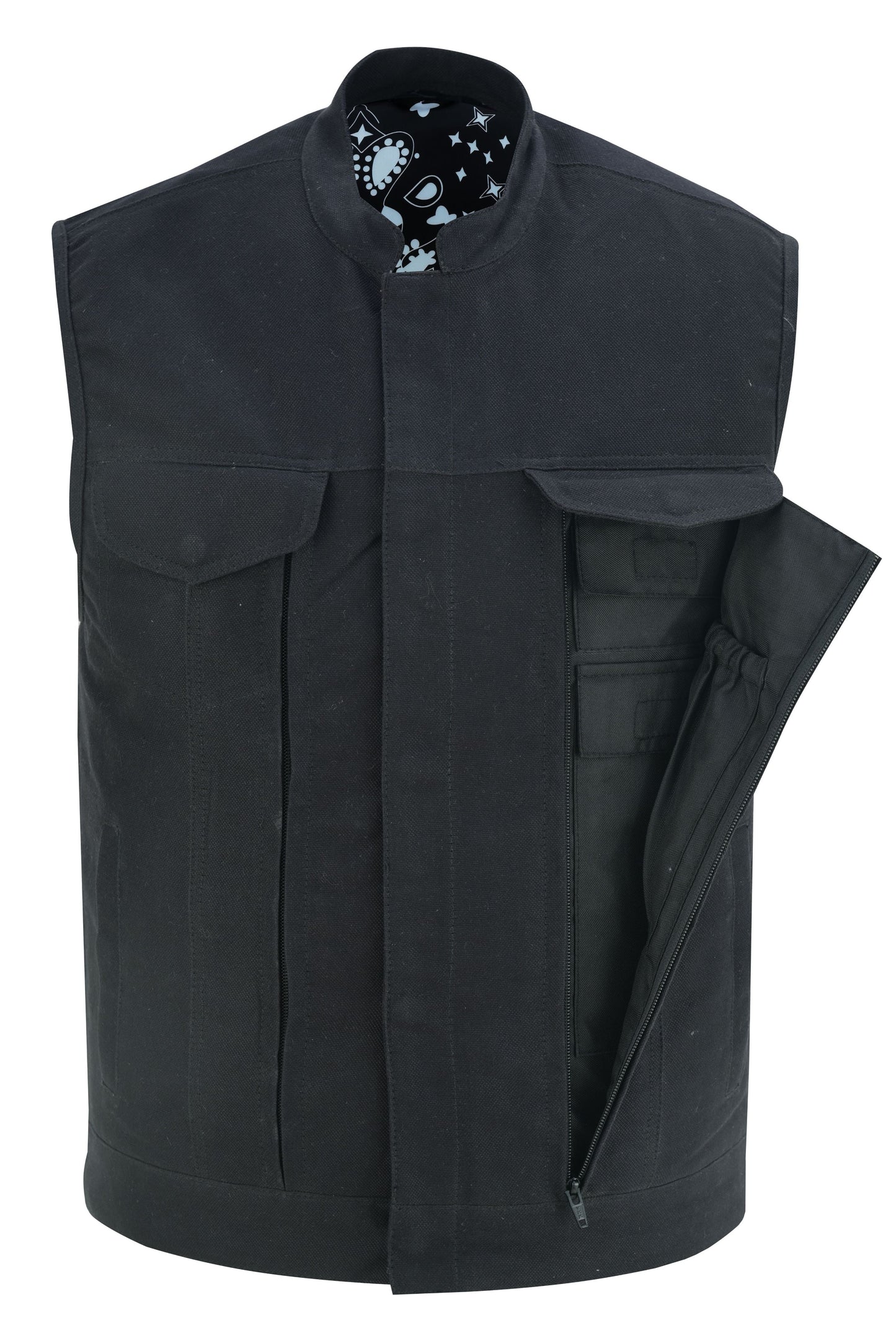 Men's Modern Utility Style Canvas Vest