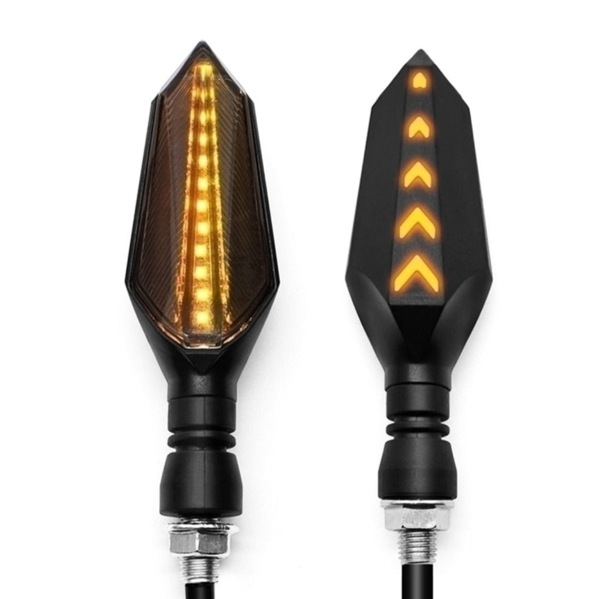 Universal Motorcycle LED Turn Signal Sequential Flow for enhanced Safety.