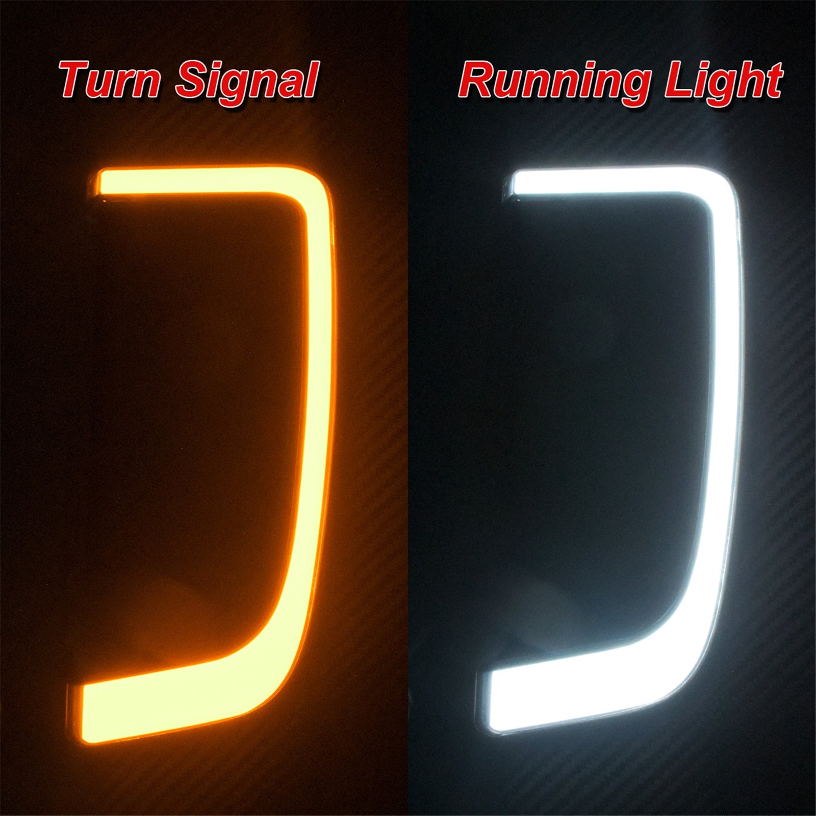A picture of Motorcycle LED Turn Signal Light Fairing Lower Grills on a Harley Touring Bike.