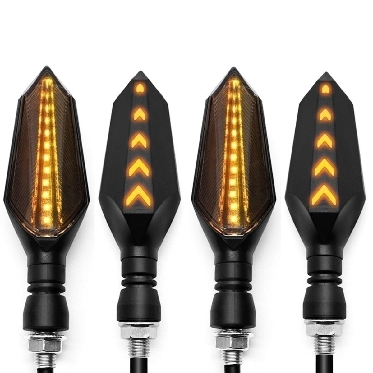 Universal Motorcycle LED Turn Signal Sequential Flow for enhanced Safety.