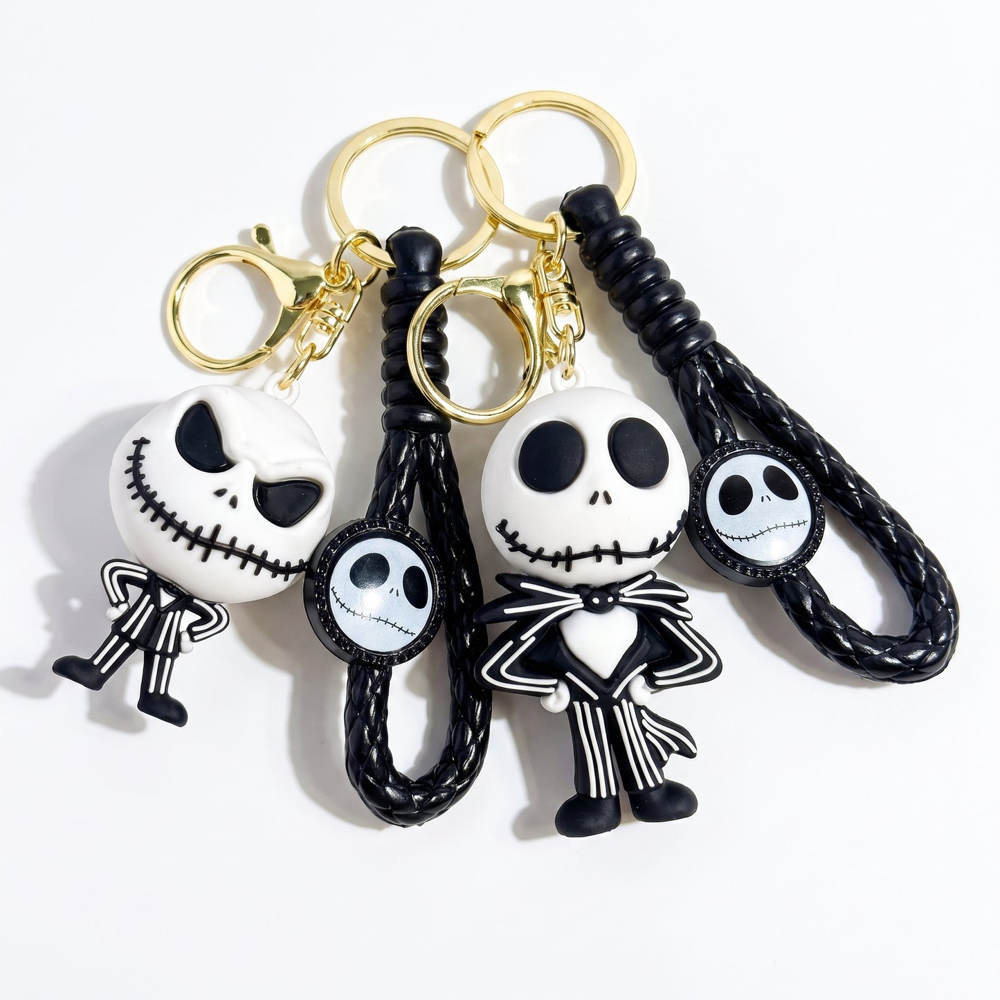 Stainless Steel Biker Ring - The Nightmare Before Christmas Keychain S