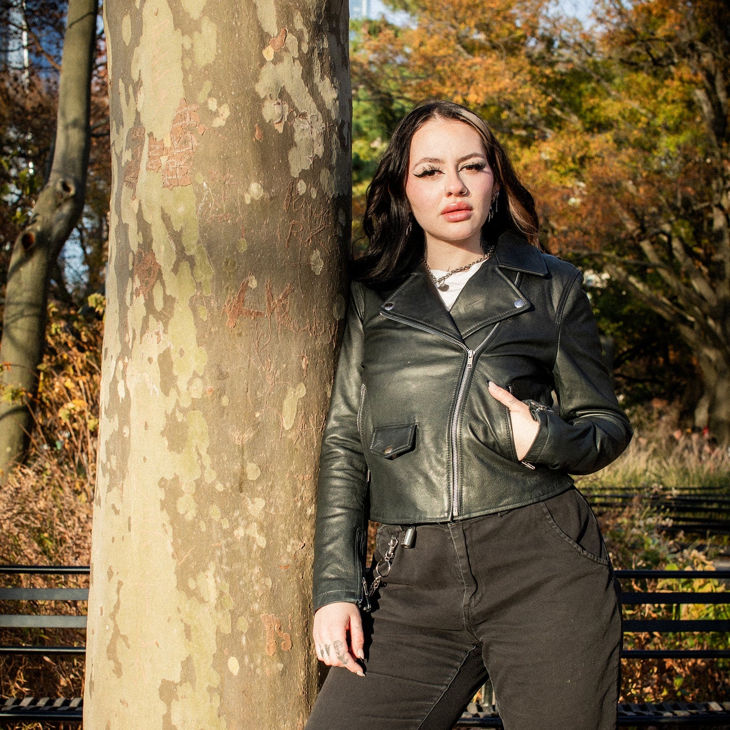 Lennox Moto Style Leather Jacket