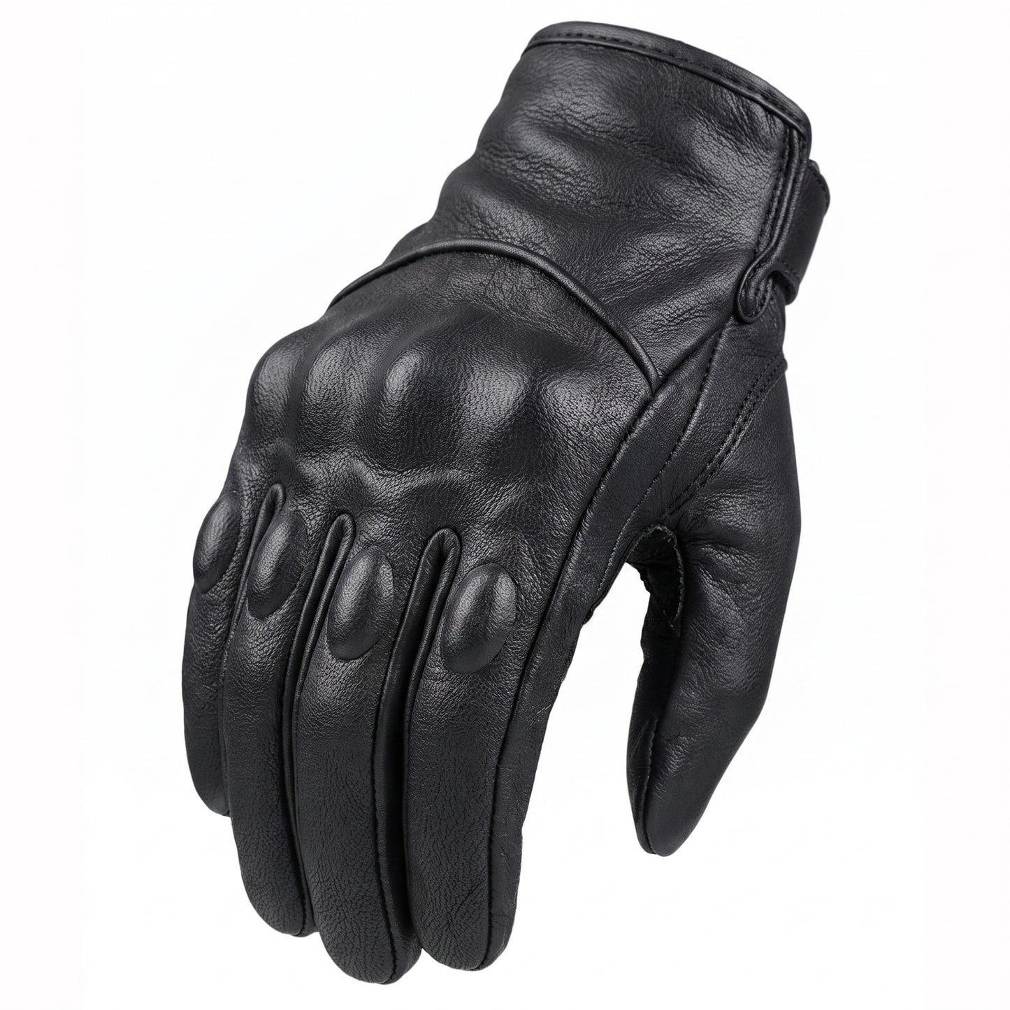 Motorcycle Gloves - S-XXXL Goatskin Leather Men Women Moto Glove Elec