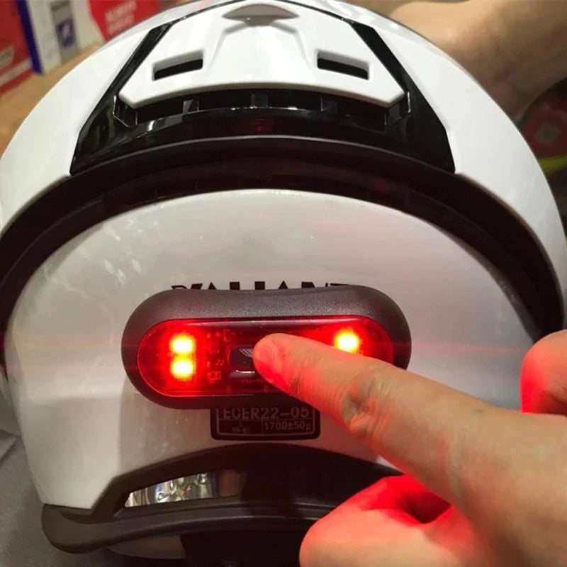 flashing light for motorcycle helmet Waterproof Motorcycle Helmet Warning Light