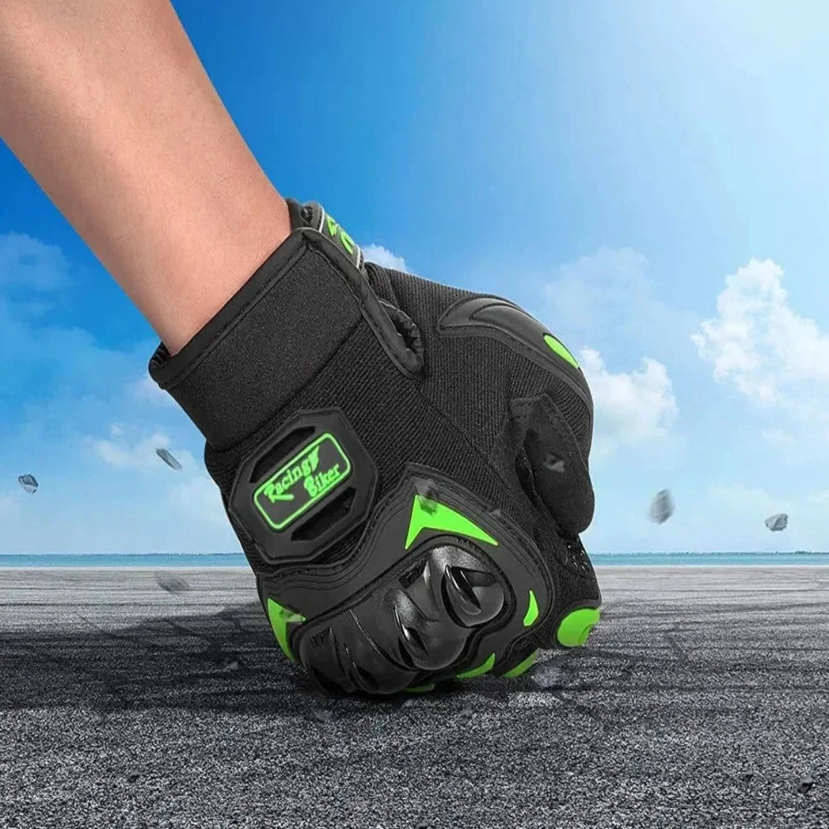 Motorcycle Skull Thermal Gloves