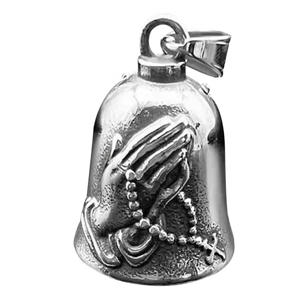Motorcycle Accessory - Motorcycle lucky bell key chain prayer hand bel