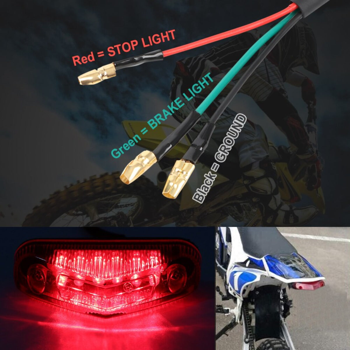 Universal Motorcycle 12V LED Tail Light