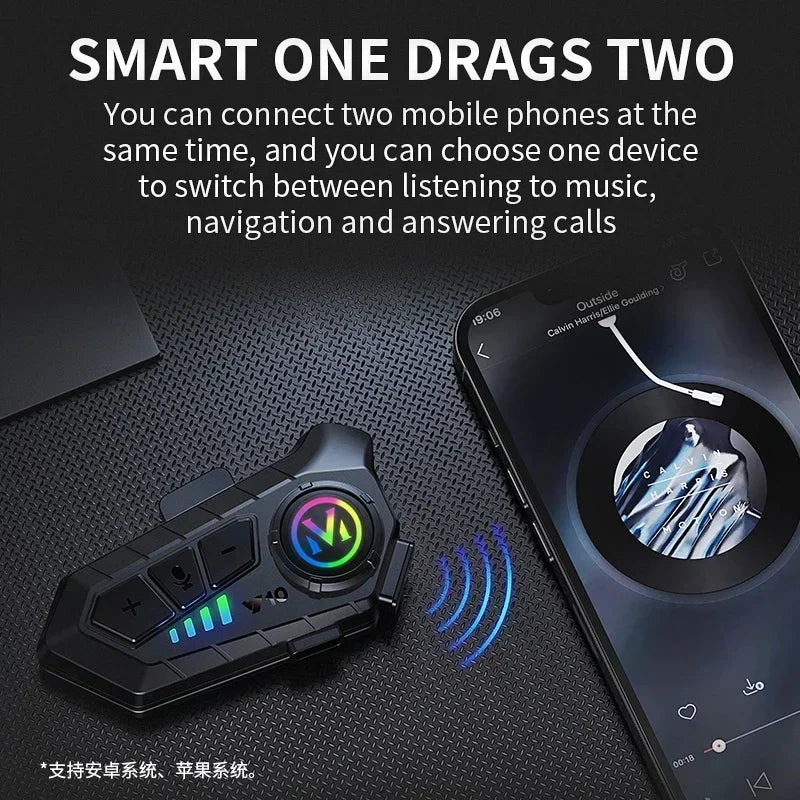 ALR Motorcycle Helmet Bluetooth Headset