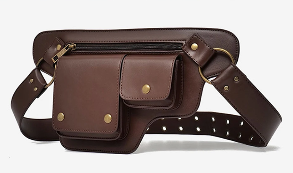ALR™ Cool Punk Motorcycle Style Waist Bag