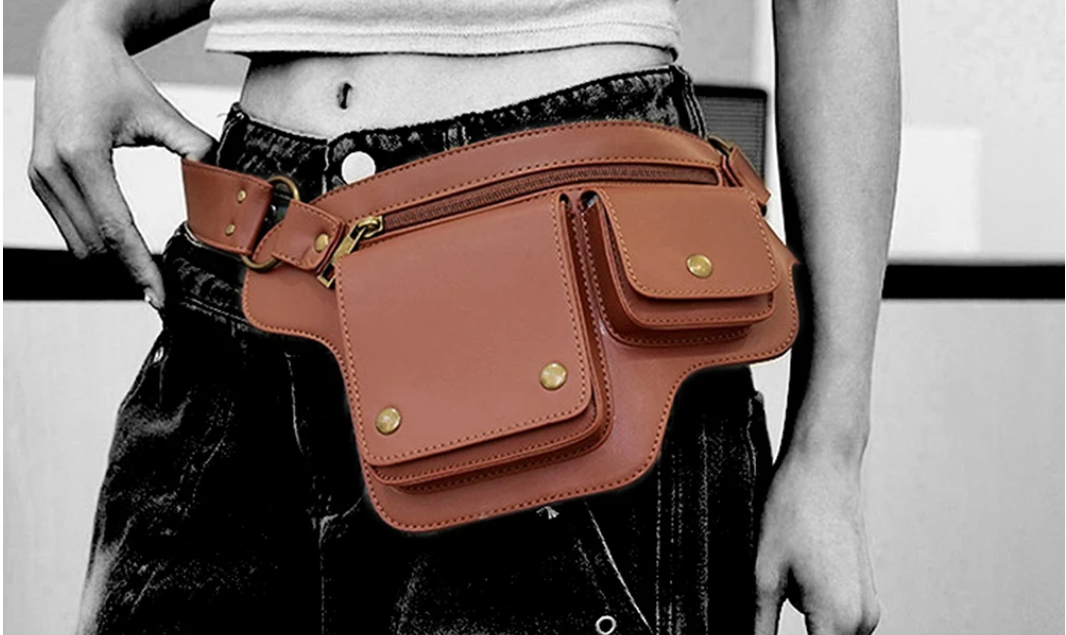 ALR™ Cool Punk Motorcycle Style Waist Bag