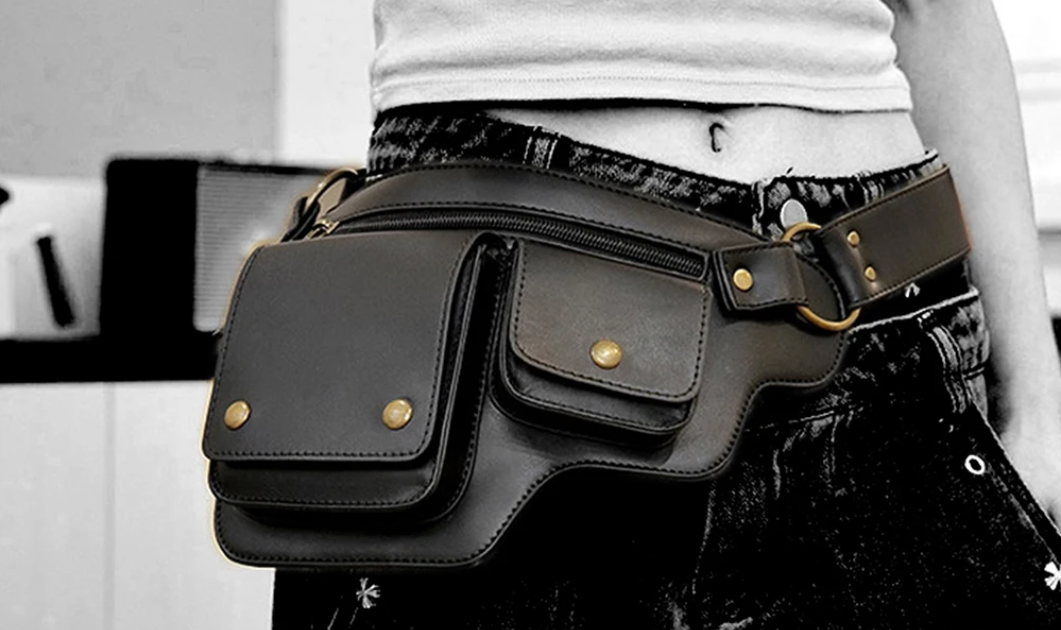 ALR™ Cool Punk Motorcycle Style Waist Bag