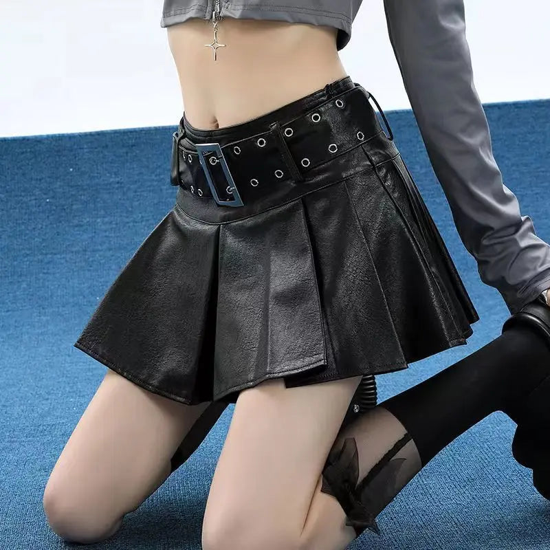 Alr™ Women's Gothic Pleated A-Line Mini Skirt