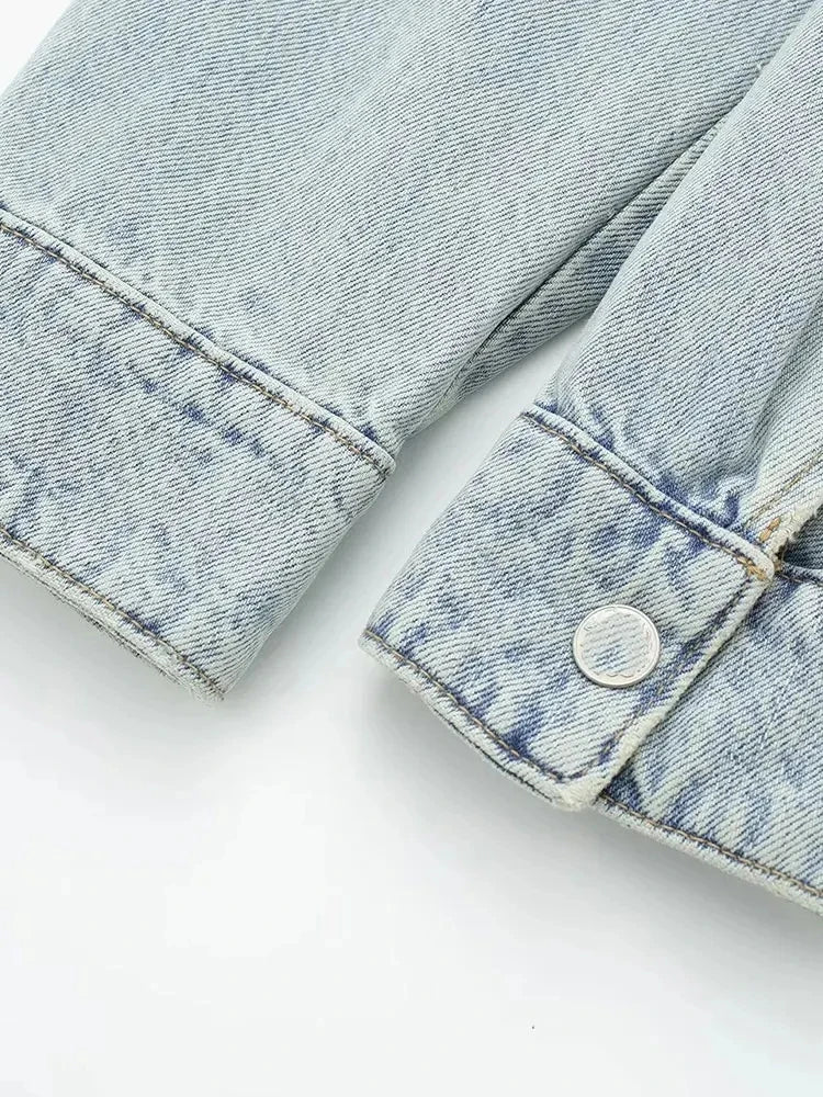 Alr™ Women's Biker Denim Jacket – Chic Loose Streetwear