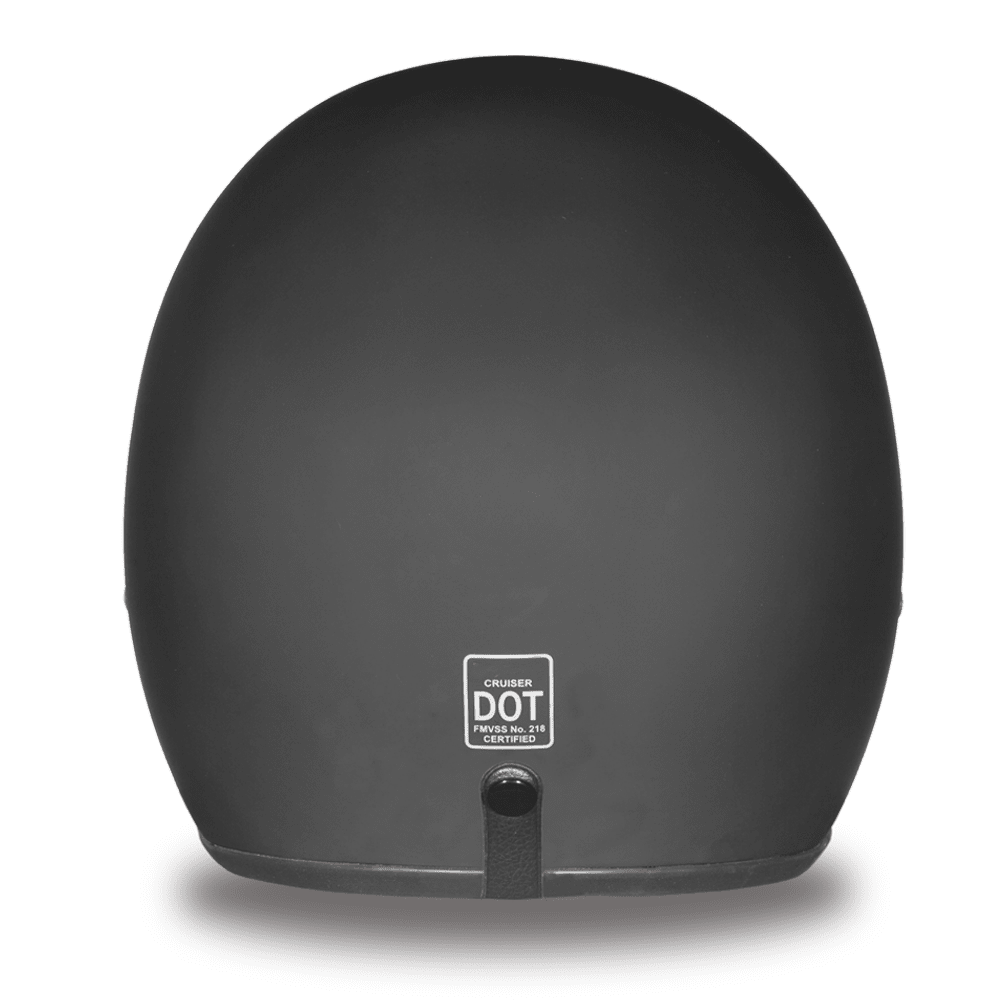 Daytona D.O.T Cruiser dull black open face motorcycle helmet
