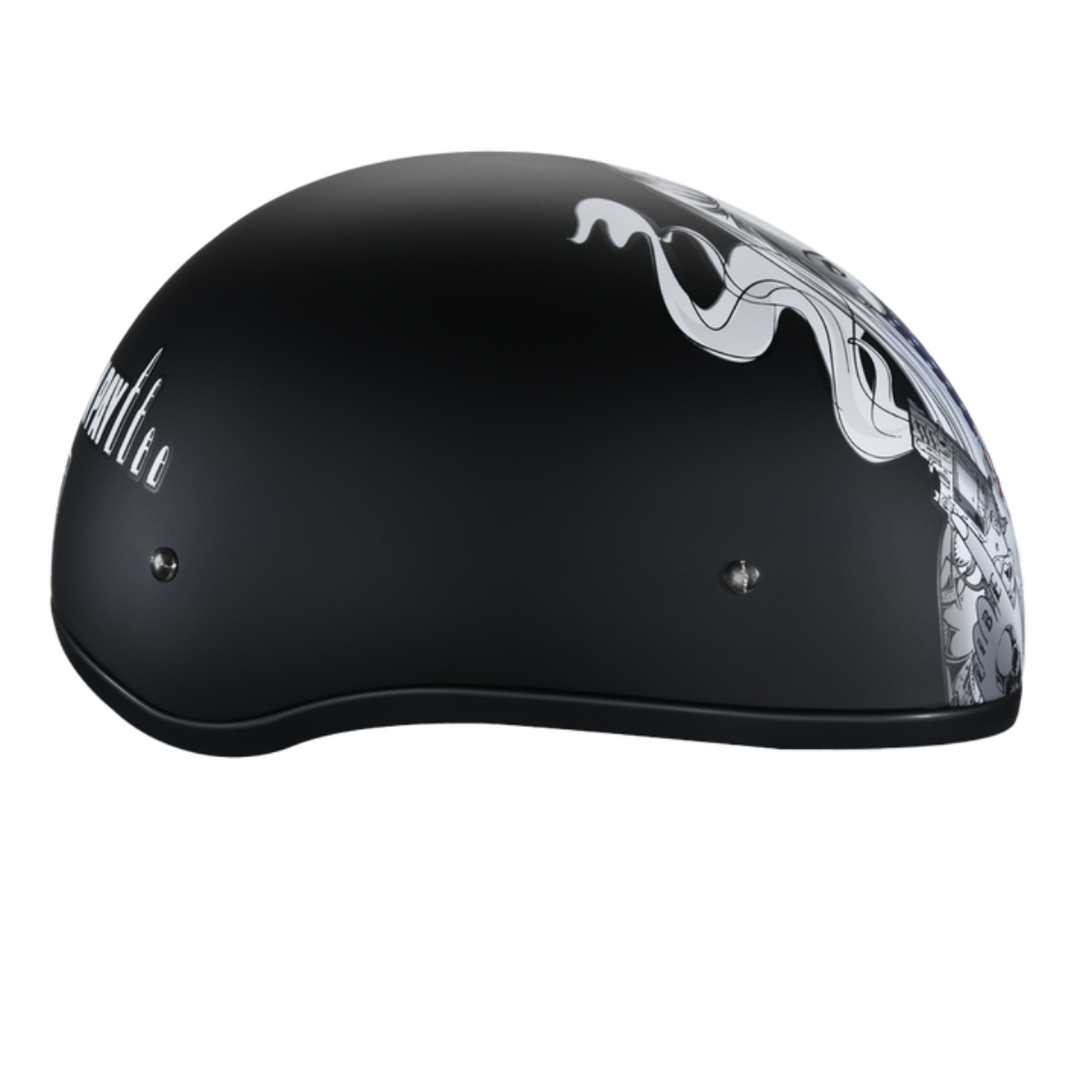 Daytona D.O.T Skull Cap - w/Make 'Em Pay Helmet
