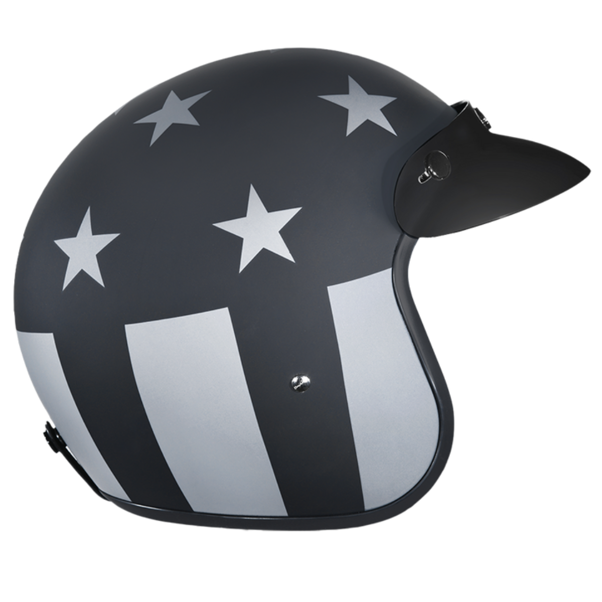 Daytona D.O.T Cruiser - w/Captain America Stealth Open Face Helmet
