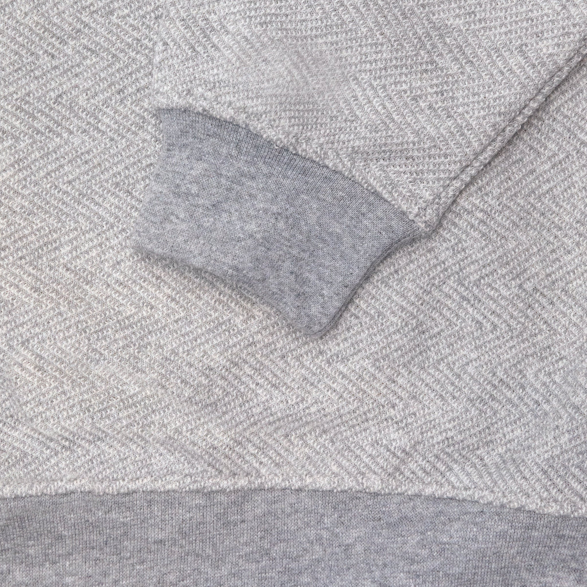 Unisex Heather Grey Herringbone Pull Over