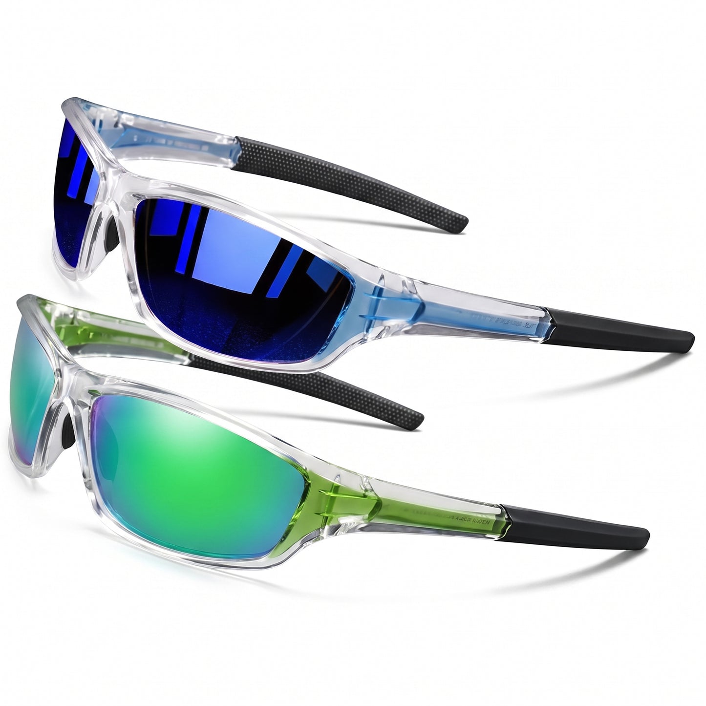 Motorcycle Accessory - 2pairs Sports Polarized Sunglasses Men Lightwei