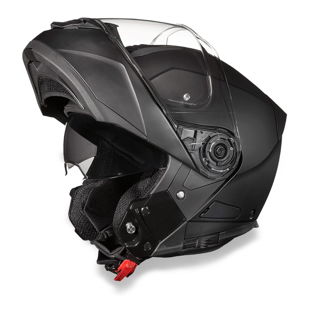 Daytona Glide modular full face motorcycle helmet in dull matte black