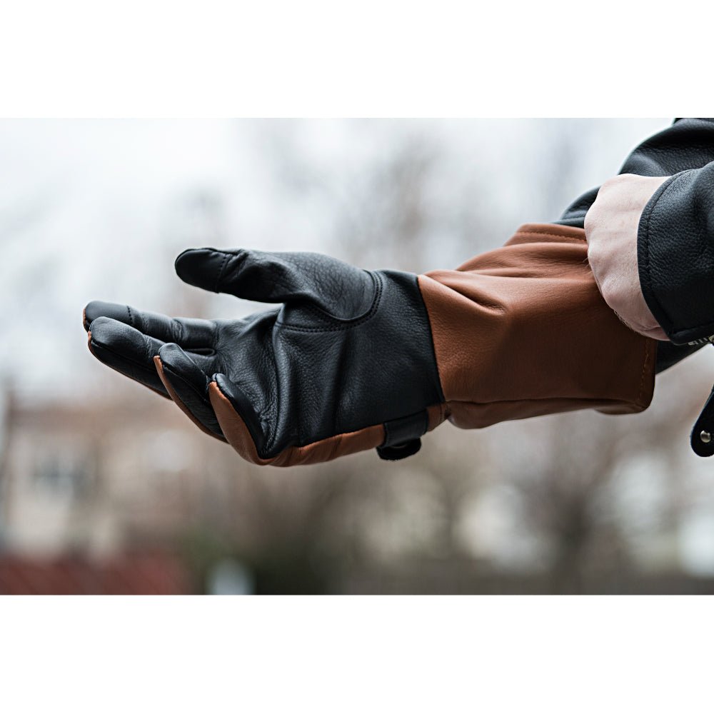 Phenom Men's Motorcycle Leather Gauntlet Whiskey Men's Gauntlet Accessories