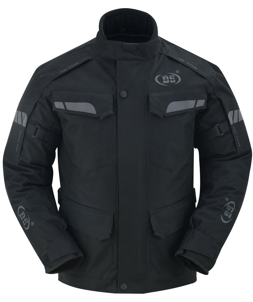 Heavy Duty Polyester Textile Mens motorcycle Jacket
