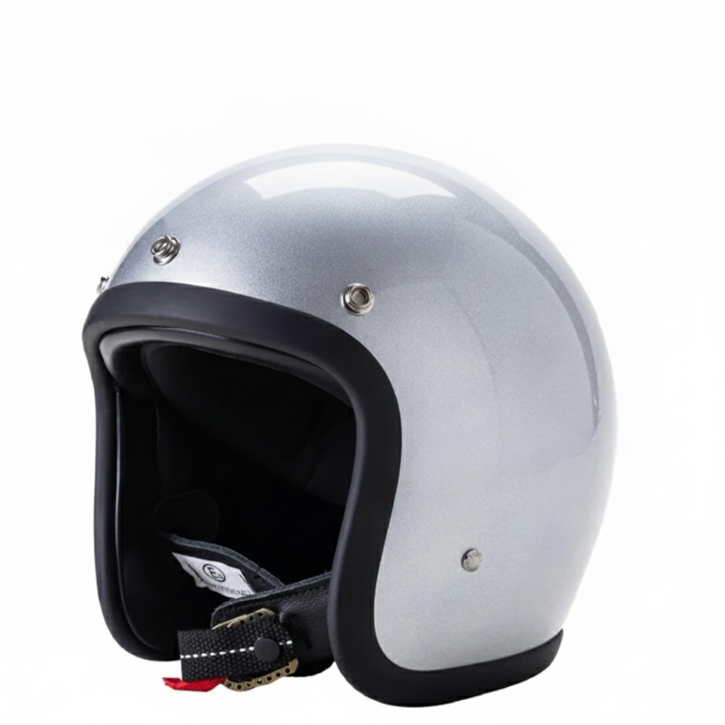 500TX Open Face Motorcycle Helmet – Vintage Style, DOT Approved