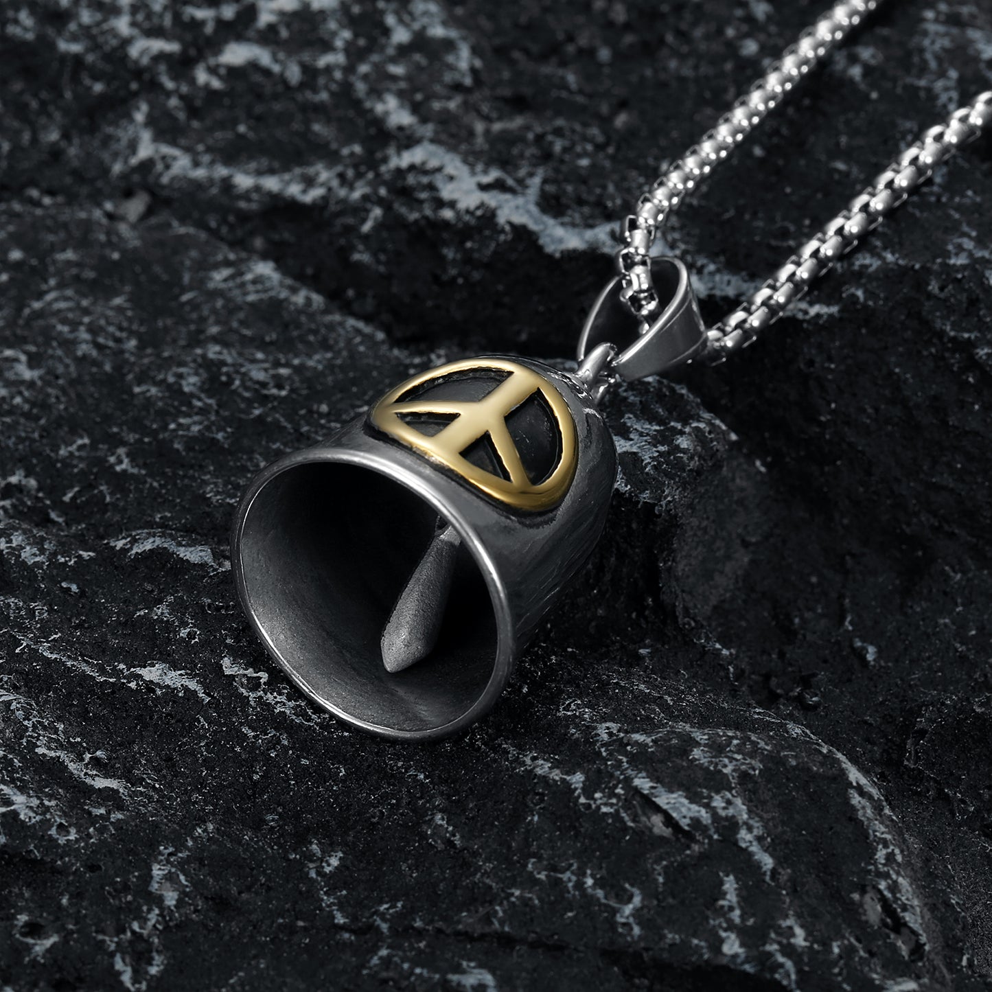 Peace Gremlin Bell, Gold