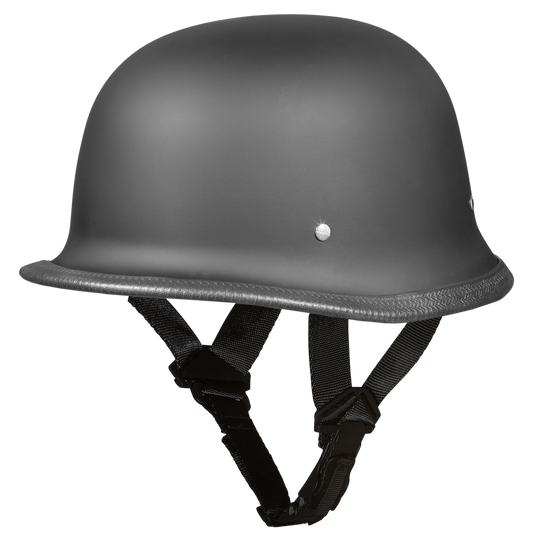 Daytona D.O.T. German Motorcycle Helmet, Dull Black - American Legend Rider
