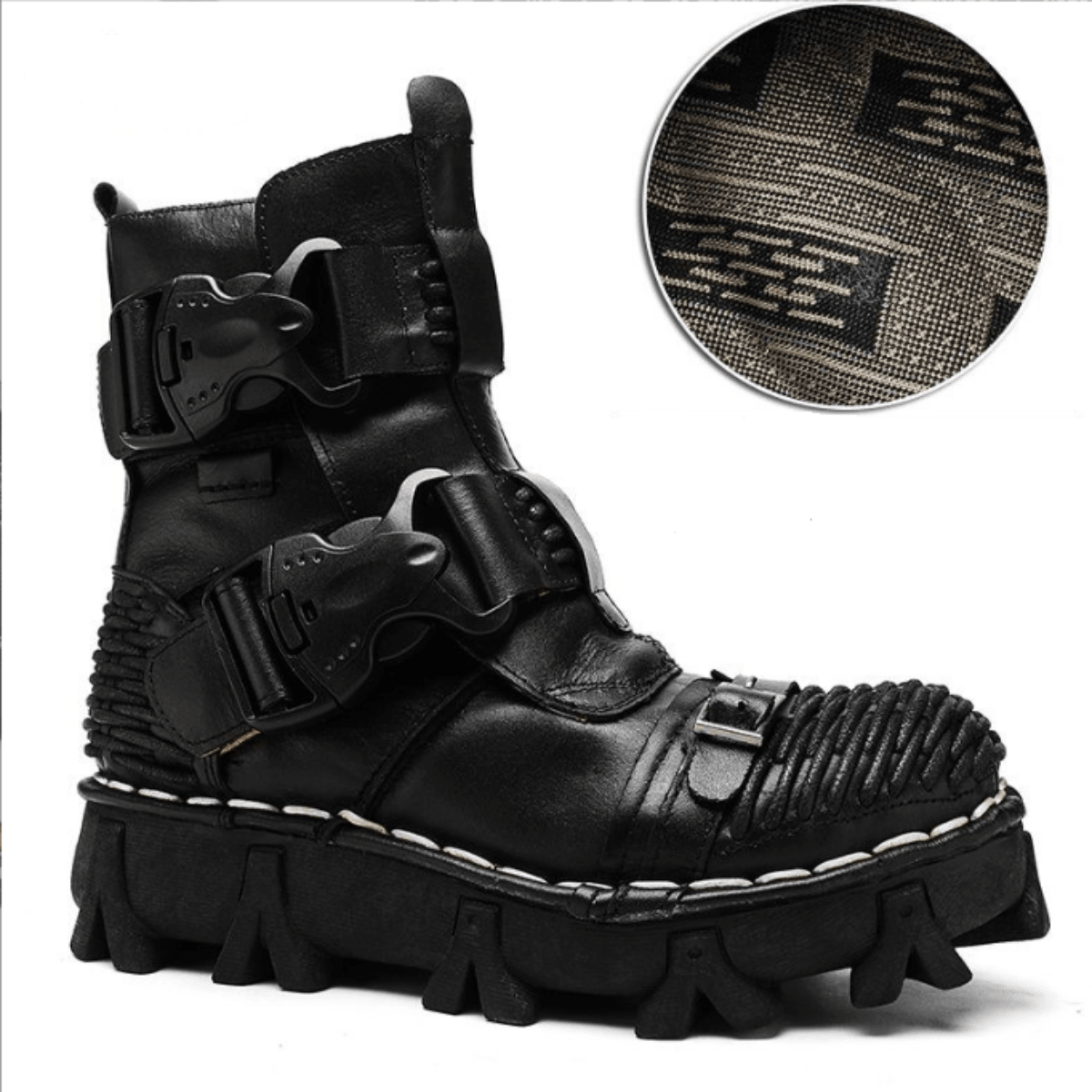 Handmade Western Cowboy Leather Boots, Black - American Legend Rider