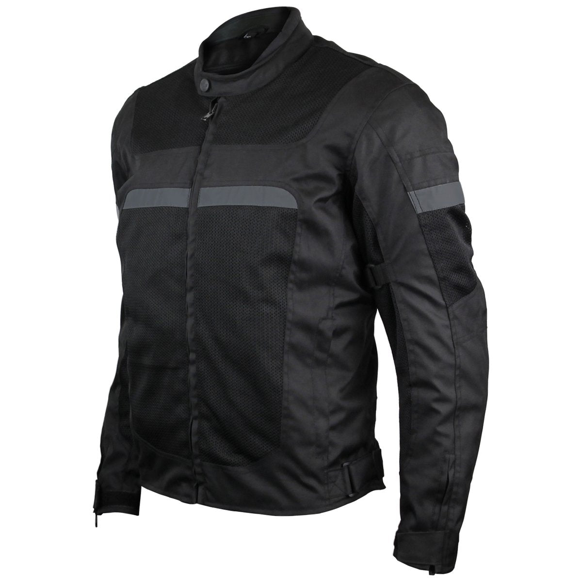 Vance Leather Men's Advanced 3-Season Mesh/Textile CE Armor Motorcycle Jacket