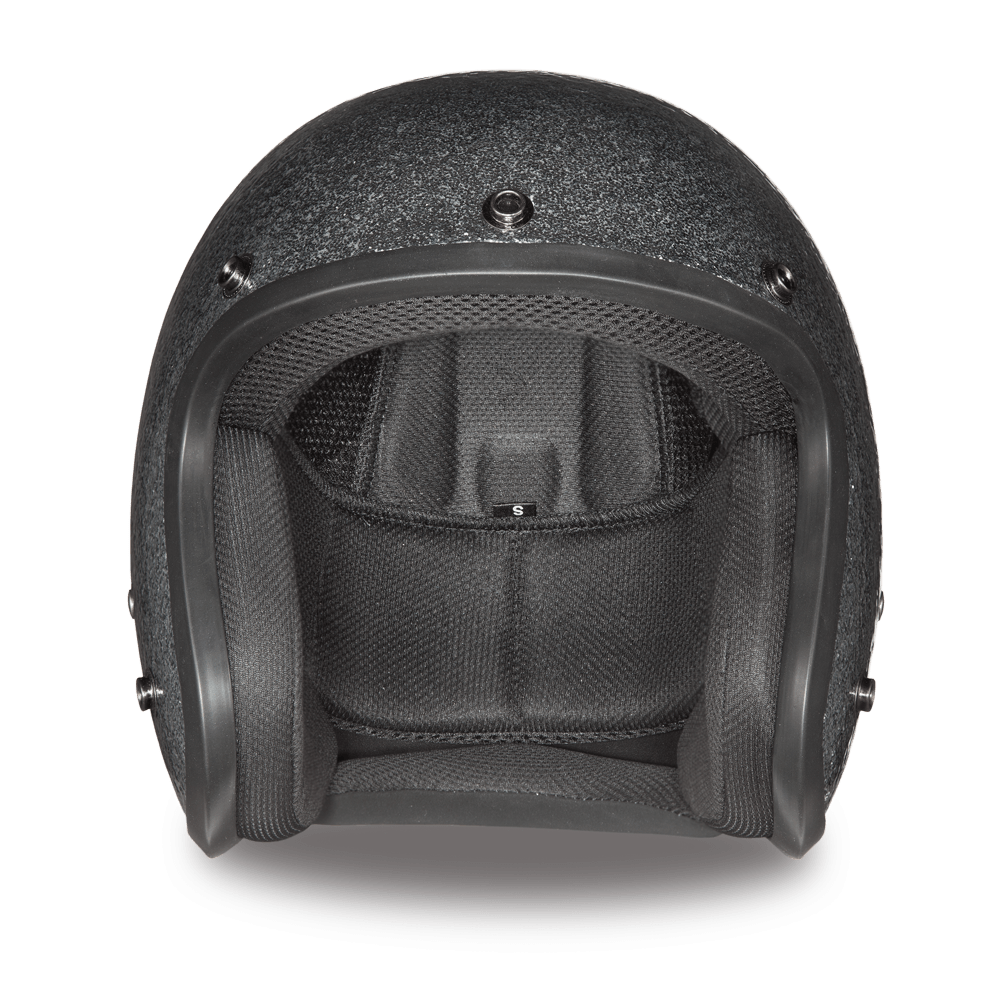 Daytona D.O.T. Cruiser Gun Metal Flake Motorcycle Open Face Helmet, Dark Gray - American Legend Rider