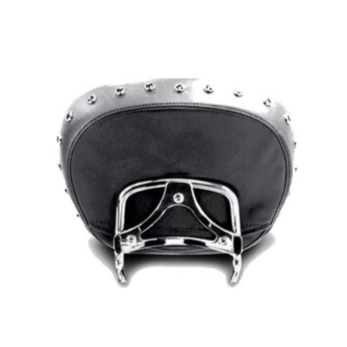Mustang Sissy Bar Pad for Harley-Davidson Touring '97-'21, Studded Black, Width: 12", Height: 9"
