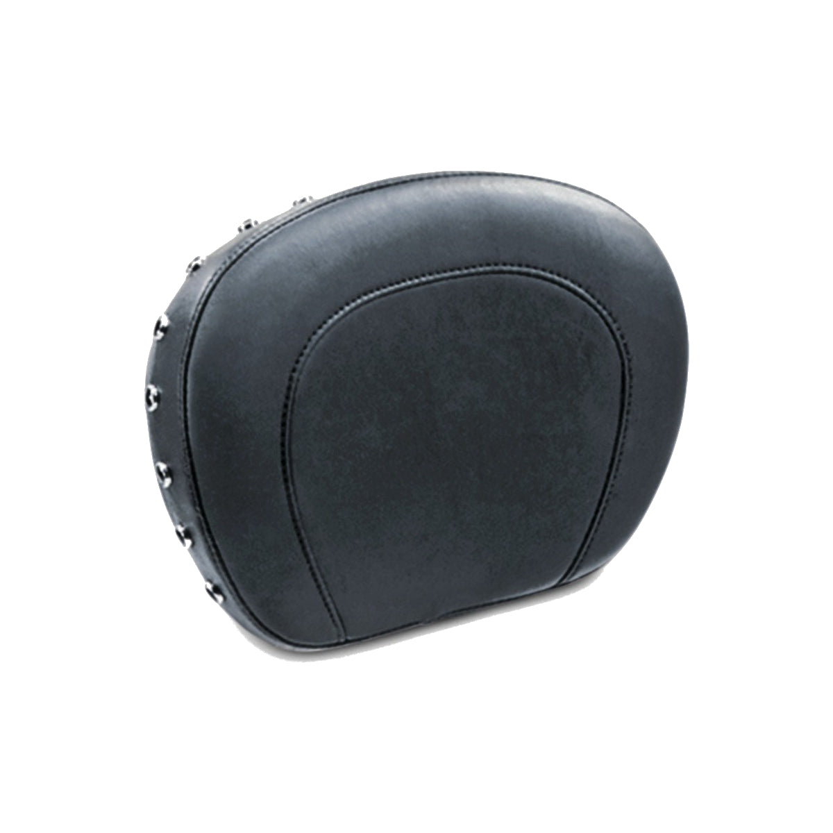 Mustang Sissy Bar Pad for Harley-Davidson Touring '97-'21, Studded Black, Width: 12", Height: 9"