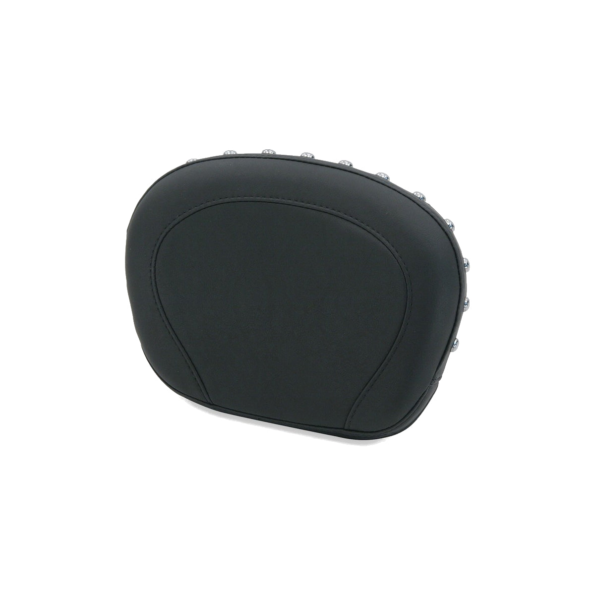 Mustang Sissy Bar Pad for Harley-Davidson Touring '97-'21, Studded Black, Width: 12", Height: 9"