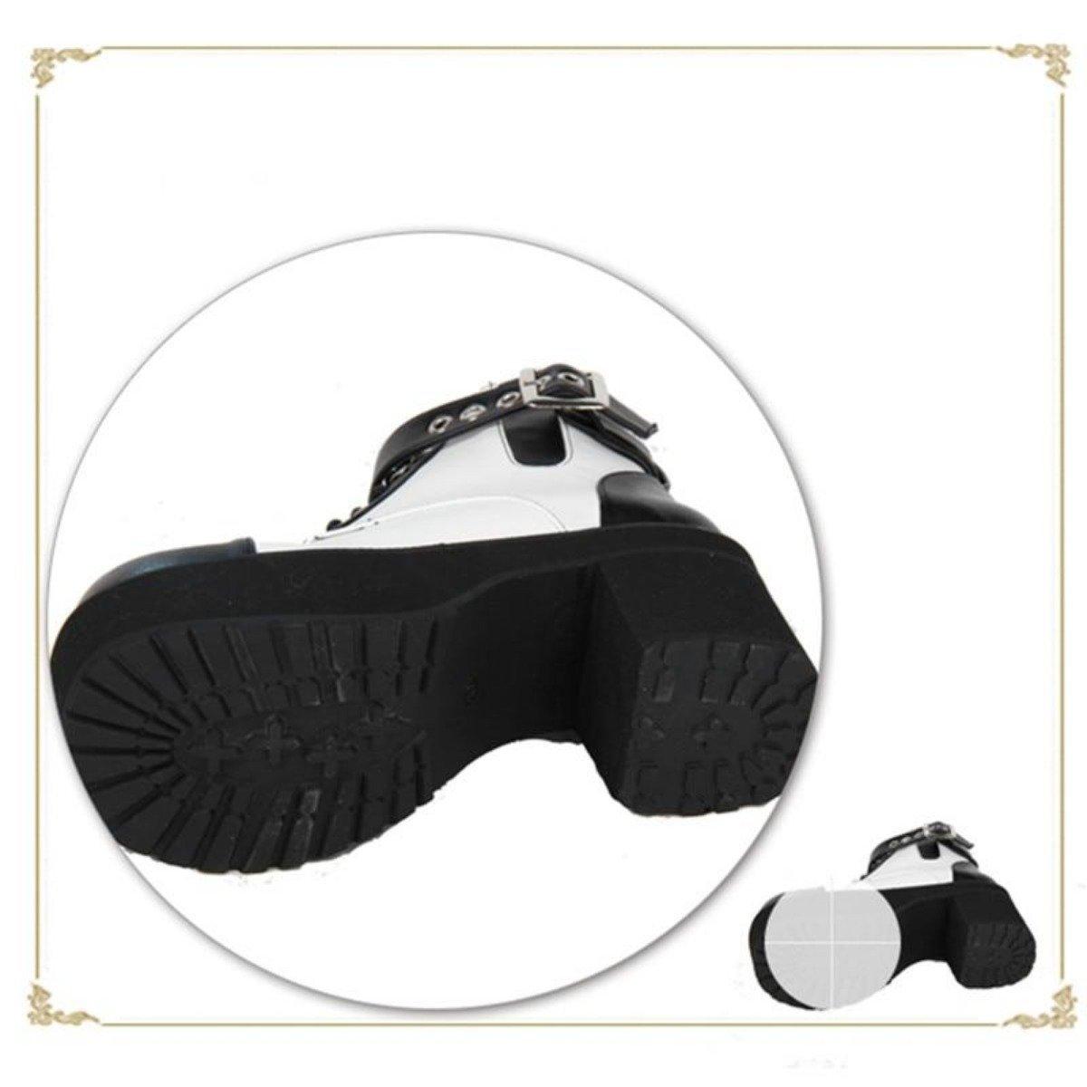 Women's Gothic Punk Ankle Boots with Block Heel - American Legend Rider