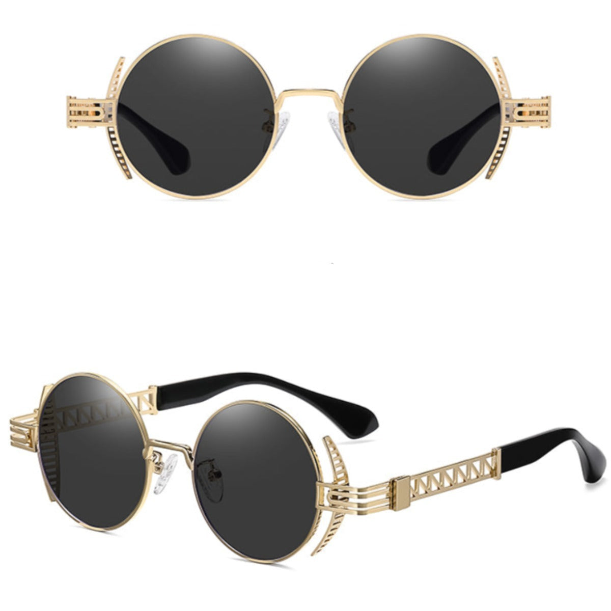 A pair of Rebellion Road Sunglasses with black lenses.