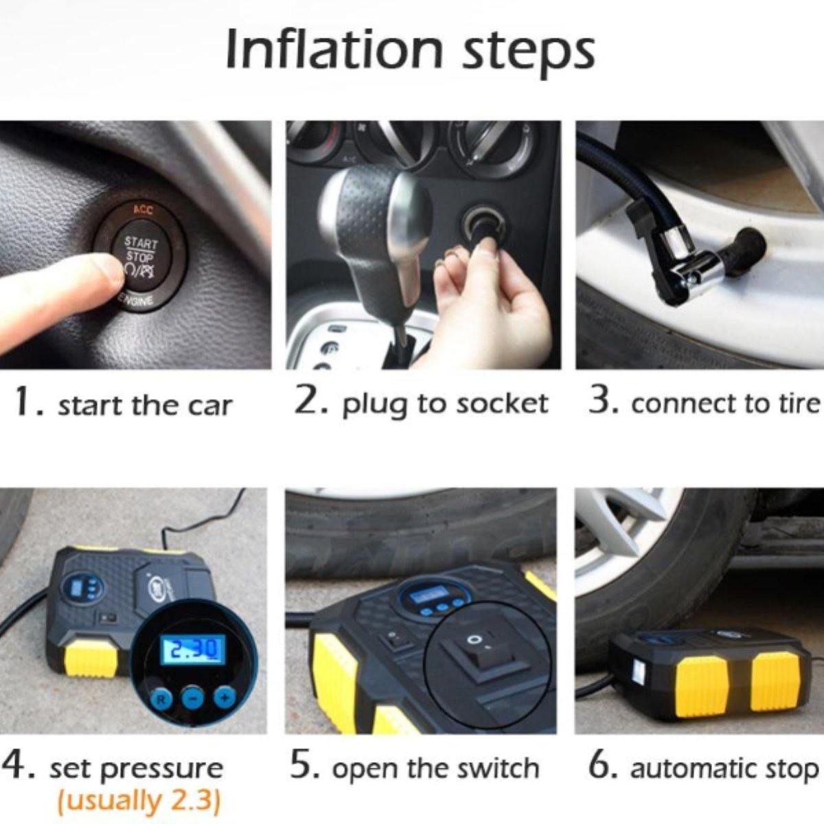 12V DC Digital Tire Inflator - American Legend Rider