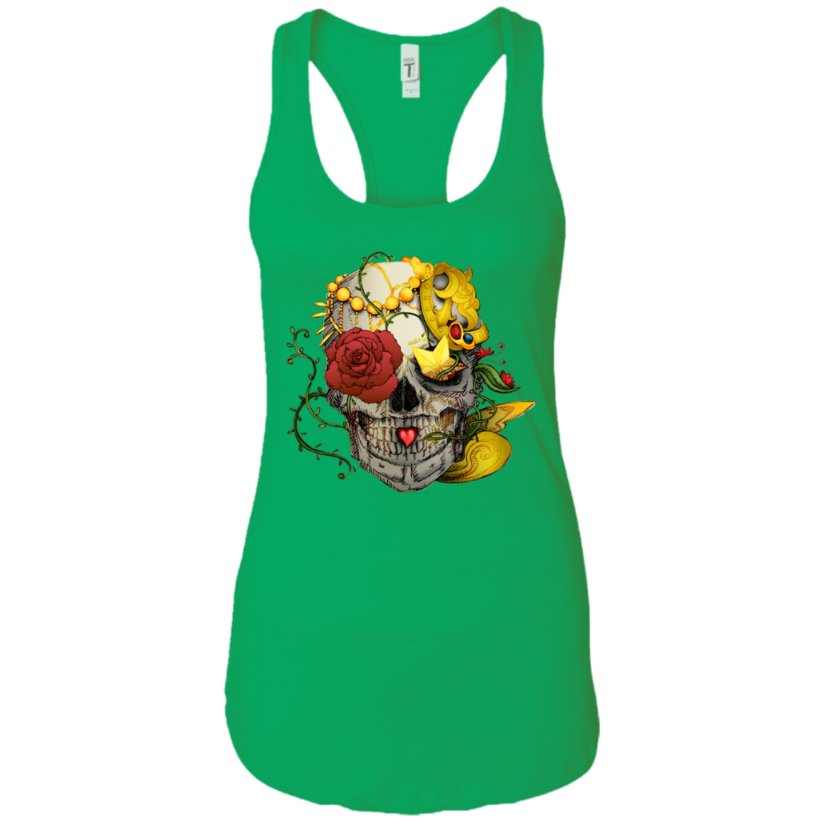 Rose Skull Tank Top - American Legend Rider