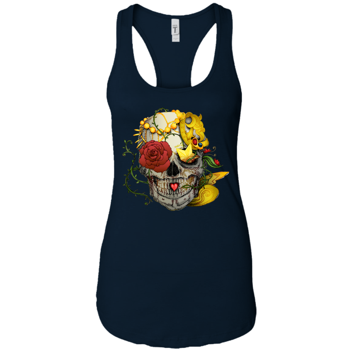 Rose Skull Tank Top - American Legend Rider