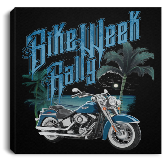 Bike Week Rally Square Canvas Frame .75in - American Legend Rider