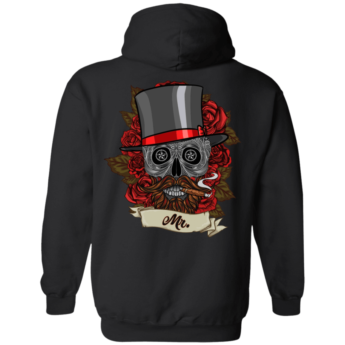 Vintage Floral Skull Hoodie - American Legend Rider