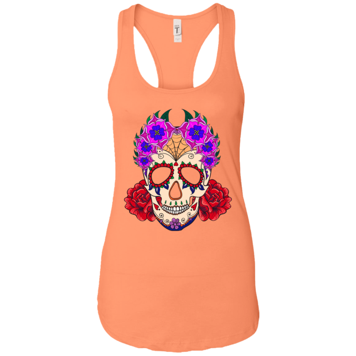 Flowery Skull Tank Top - American Legend Rider